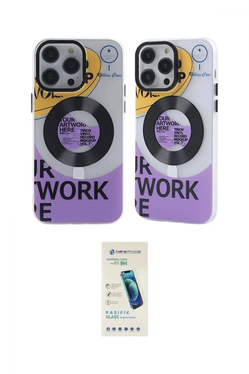 ieg™ iPhone 13 Pro Max Kılıf Nova Doku Koleksiyonu - Şeffaf Pasifik Cam Ekran Koruyucu