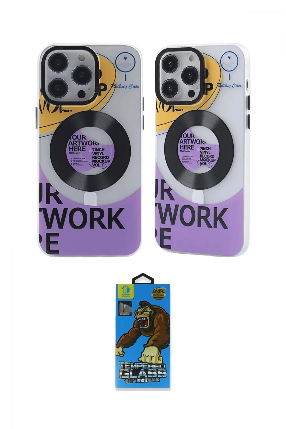 ieg™ iPhone 13 Pro Max Kılıf Nova Doku Koleksiyonu - Siyah 18D Cam Ekran Koruyucu