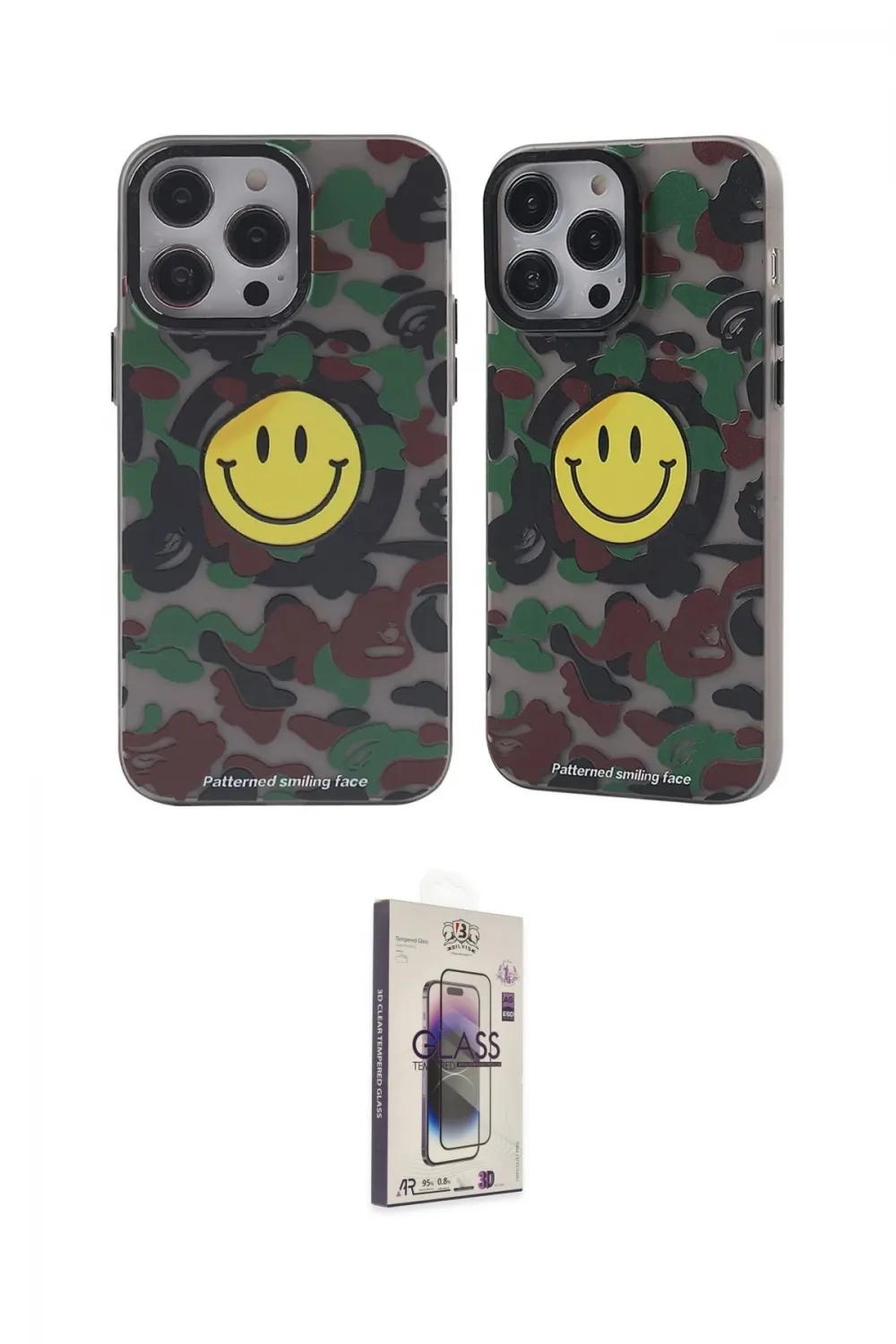 ieg™ iPhone 13 Pro Max Kılıf Nova Doku Koleksiyonu - Siyah Bilvis 3D Cam Ekran Koruyucu