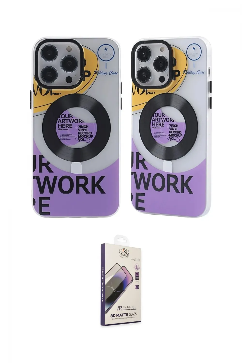 ieg™ iPhone 13 Pro Max Kılıf Nova Doku Koleksiyonu - Siyah Bilvis 3D Mat Cam Ekran Koruyucu
