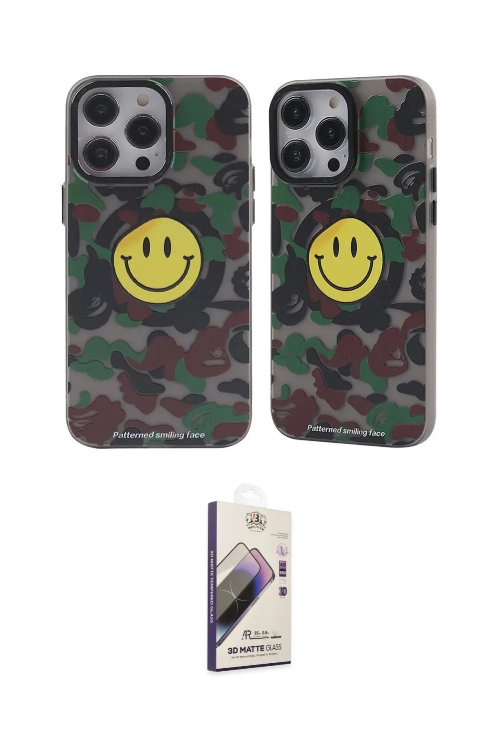 ieg™ iPhone 13 Pro Max Kılıf Nova Doku Koleksiyonu - Siyah Bilvis 3D Mat Cam Ekran Koruyucu