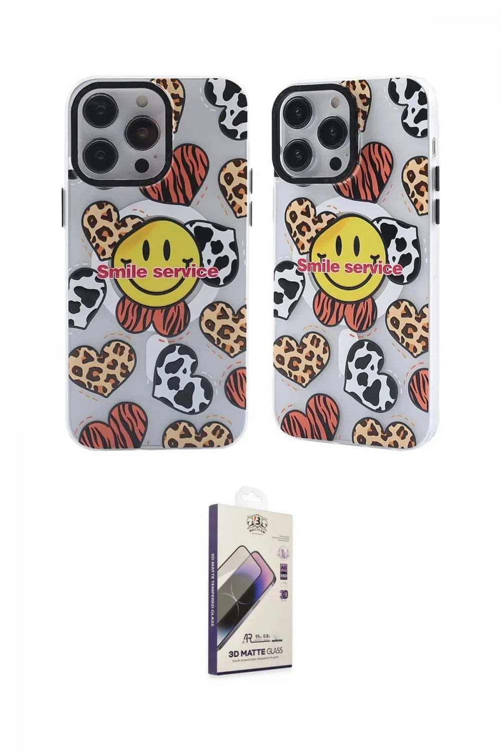 ieg™ iPhone 13 Pro Max Kılıf Nova Doku Koleksiyonu - Siyah Bilvis 3D Mat Cam Ekran Koruyucu