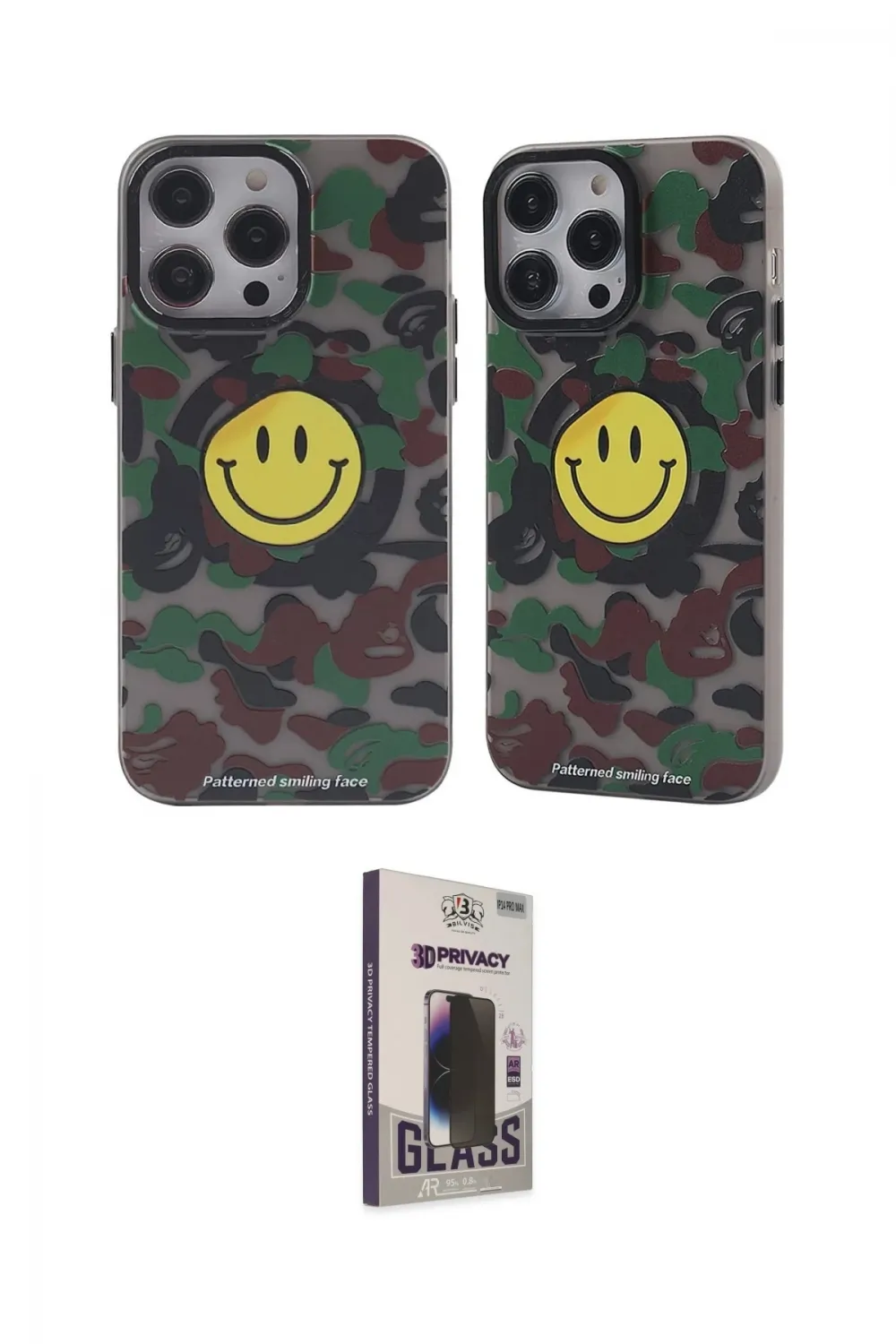 ieg™ iPhone 13 Pro Max Kılıf Nova Doku Koleksiyonu - Siyah Bilvis Hayalet Cam Ekran Koruyucu