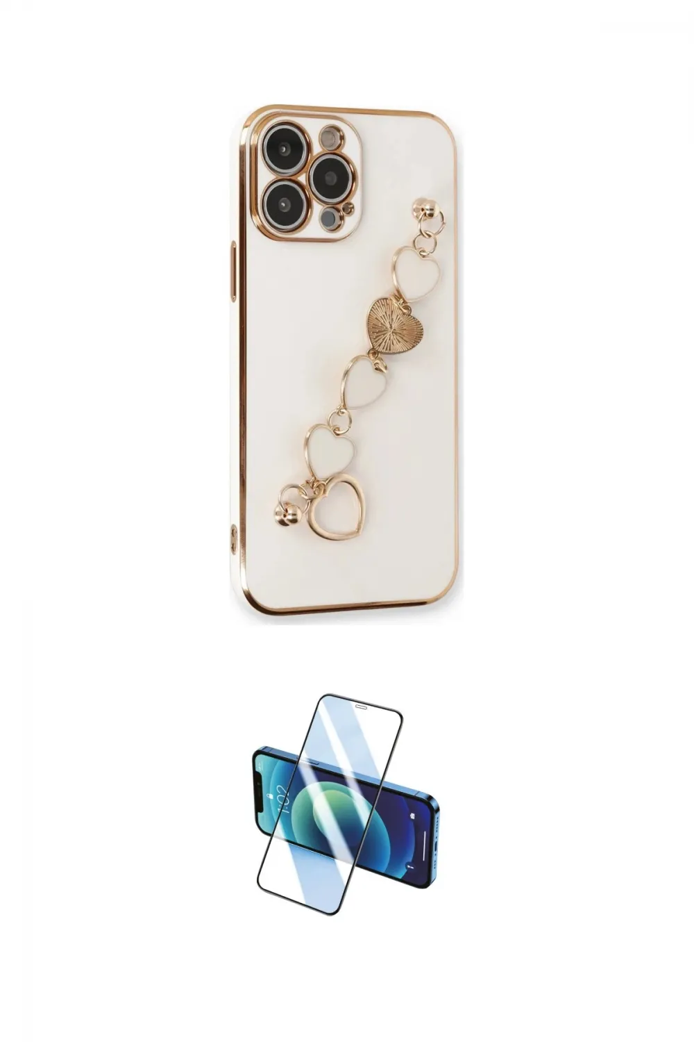 ieg™ iPhone 13 Pro Max Kılıf Nova Işık Prime - Siyah 3D Antistatik Cam Ekran Koruyucu