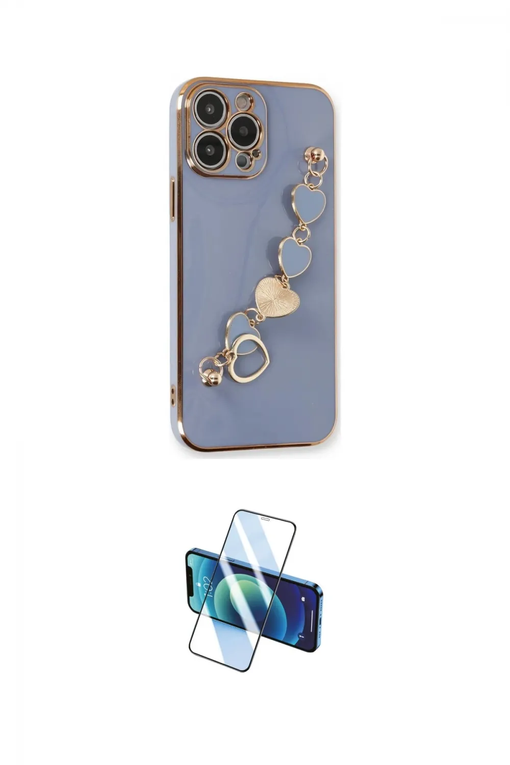 ieg™ iPhone 13 Pro Max Kılıf Nova Işık Prime - Siyah 3D Antistatik Cam Ekran Koruyucu