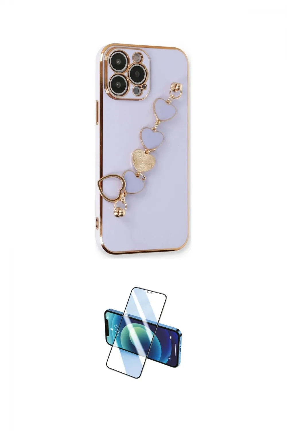 ieg™ iPhone 13 Pro Max Kılıf Nova Işık Prime - Siyah 3D Antistatik Cam Ekran Koruyucu