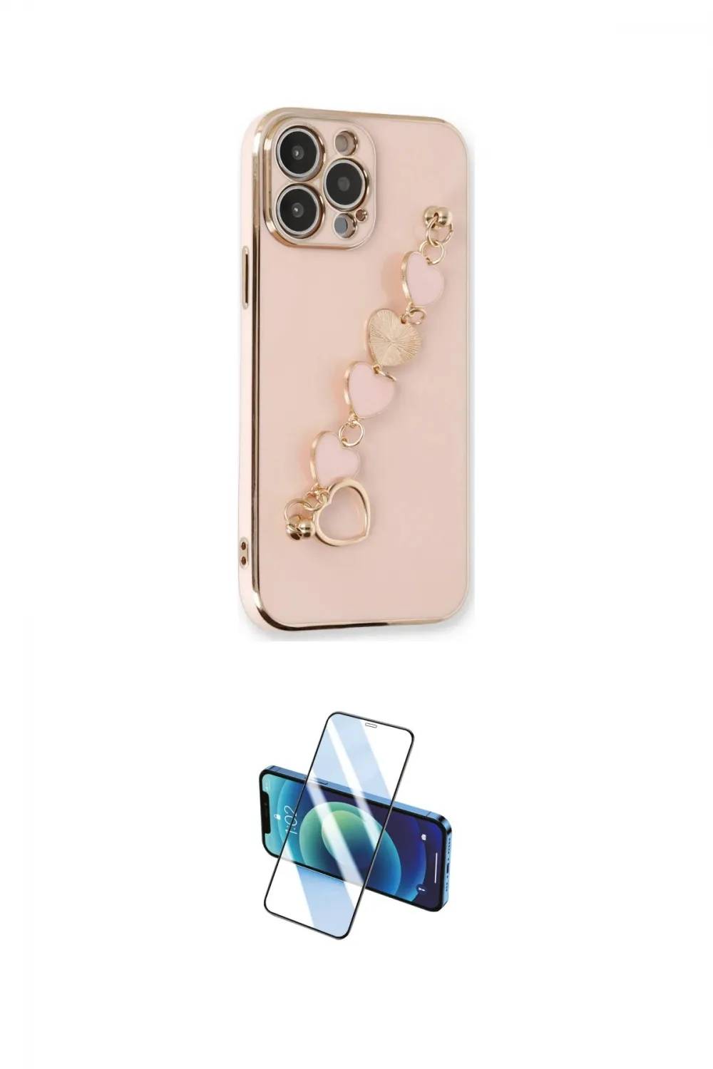 ieg™ iPhone 13 Pro Max Kılıf Nova Işık Prime - Siyah 3D Antistatik Cam Ekran Koruyucu