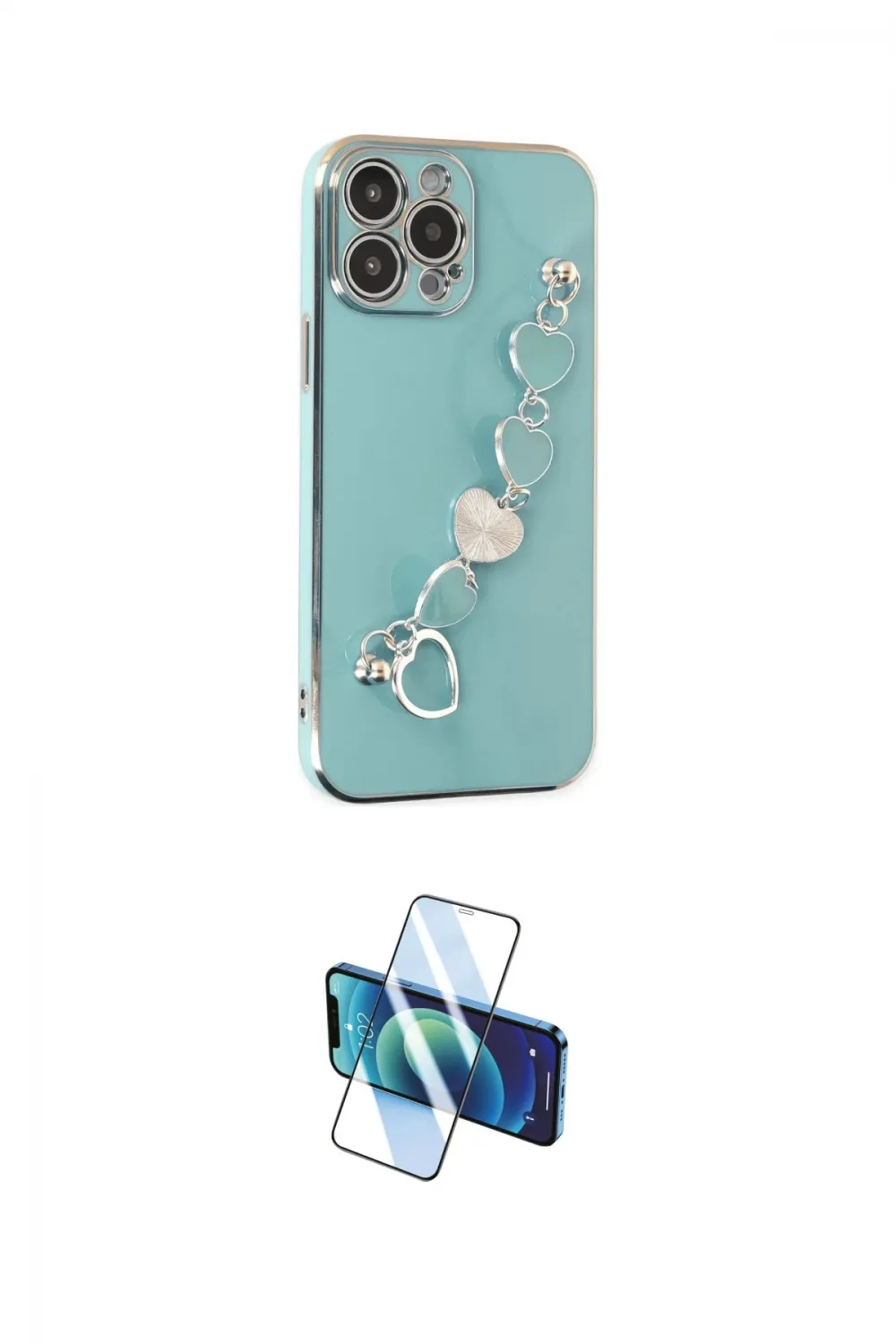 ieg™ iPhone 13 Pro Max Kılıf Nova Işık Prime - Siyah 3D Antistatik Cam Ekran Koruyucu