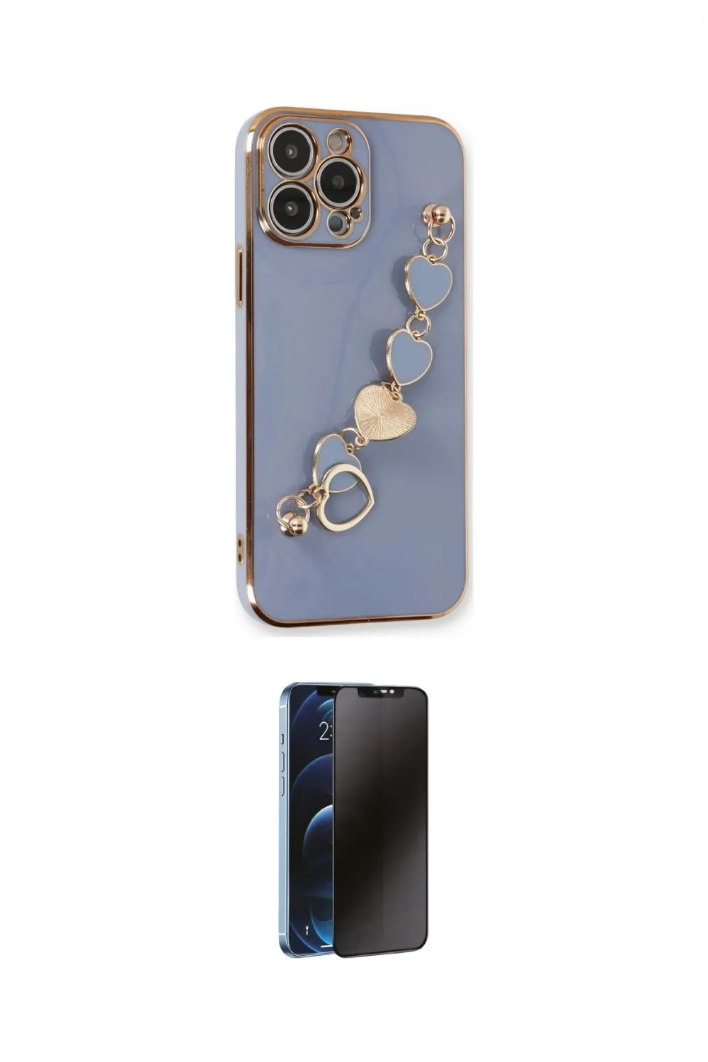 ieg™ iPhone 13 Pro Max Kılıf Nova Işık Prime - Siyah 3D Antistatik Hayalet Cam Ekran Koruyucu