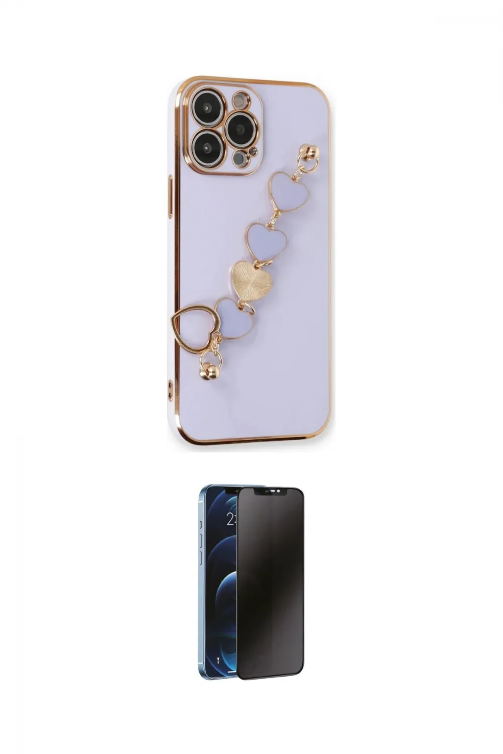 ieg™ iPhone 13 Pro Max Kılıf Nova Işık Prime - Siyah 3D Antistatik Hayalet Cam Ekran Koruyucu