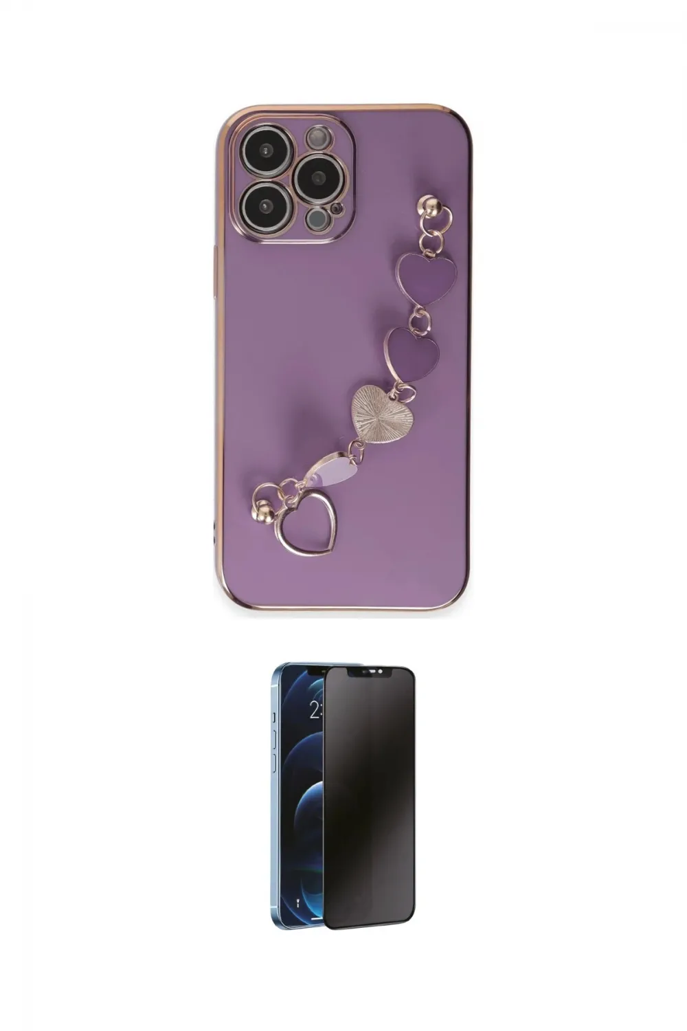ieg™ iPhone 13 Pro Max Kılıf Nova Işık Prime - Siyah 3D Antistatik Hayalet Cam Ekran Koruyucu