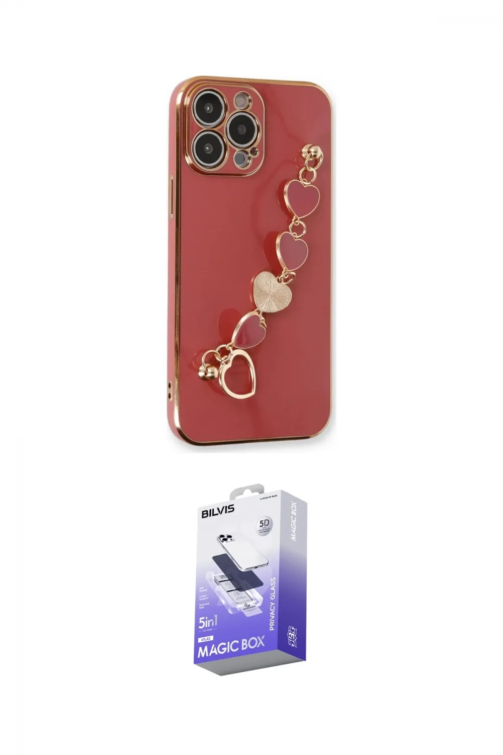 ieg™ iPhone 13 Pro Max Kılıf Nova Işık Prime - Siyah Bilvis 5in1 5D Magic Hayalet Cam Ekran Koruyucu
