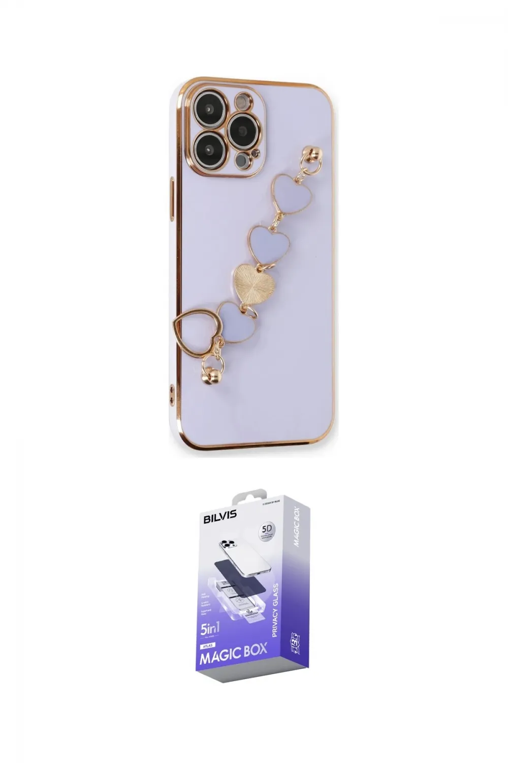 ieg™ iPhone 13 Pro Max Kılıf Nova Işık Prime - Siyah Bilvis 5in1 5D Magic Hayalet Cam Ekran Koruyucu