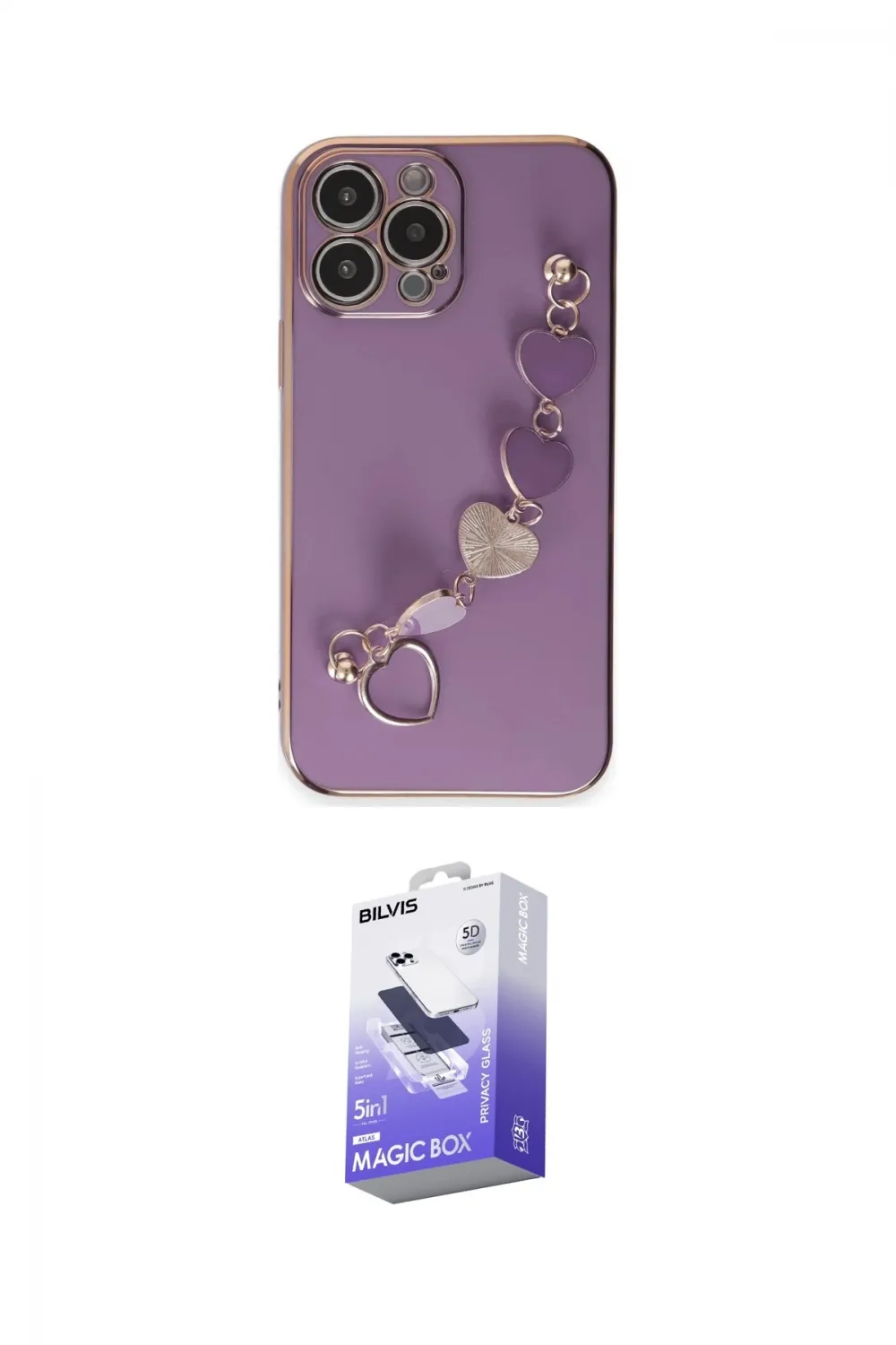 ieg™ iPhone 13 Pro Max Kılıf Nova Işık Prime - Siyah Bilvis 5in1 5D Magic Hayalet Cam Ekran Koruyucu