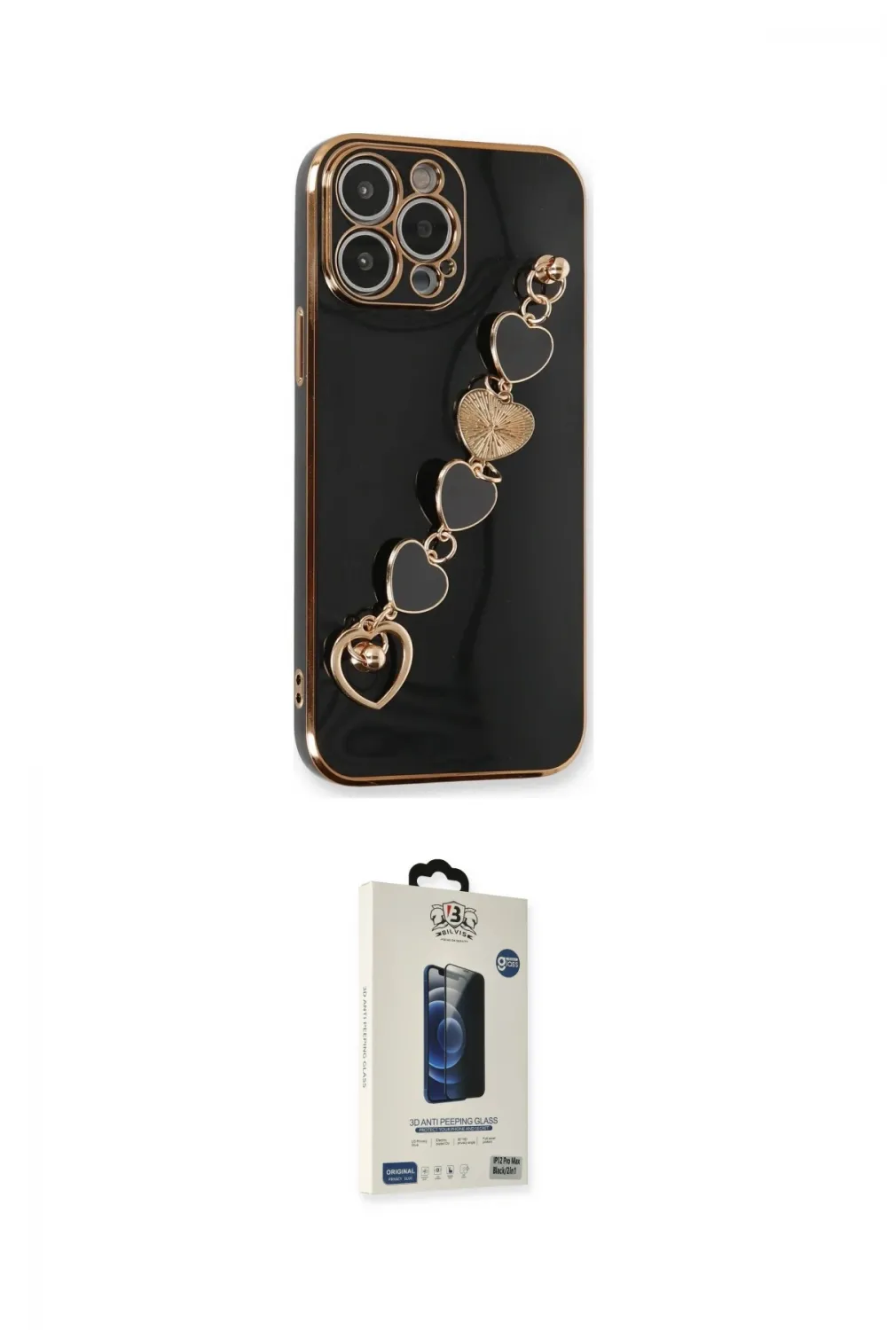 ieg™ iPhone 13 Pro Max Kılıf Nova Işık Prime - Siyah Bilvis Hayalet Cam Ekran Koruyucu