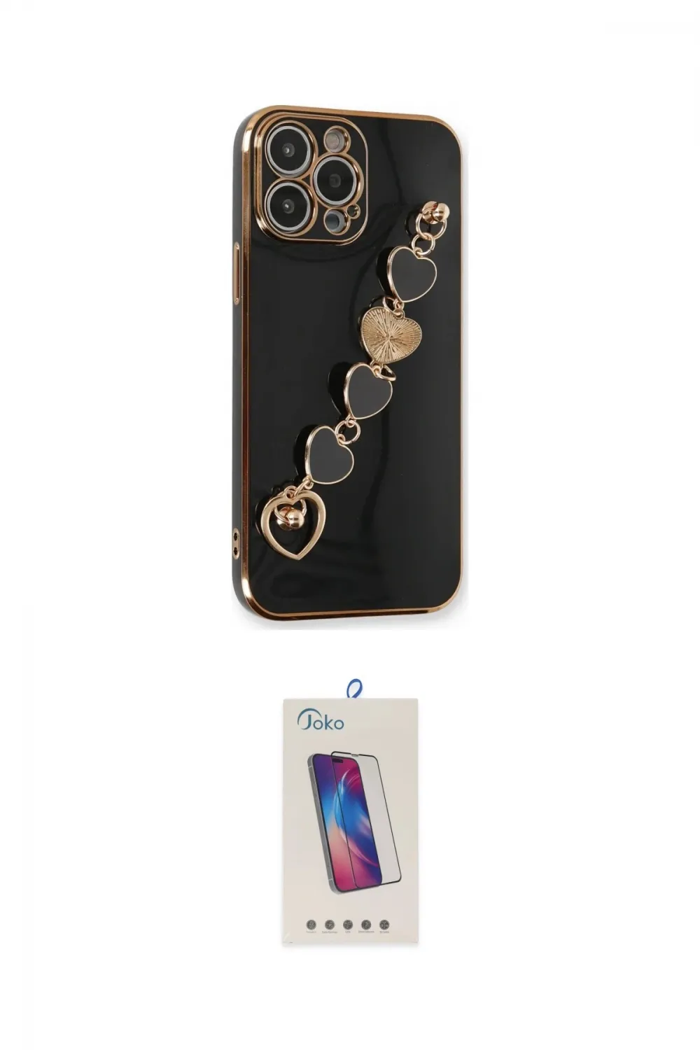 ieg™ iPhone 13 Pro Max Kılıf Nova Işık Prime - Siyah Joko 5D Cam