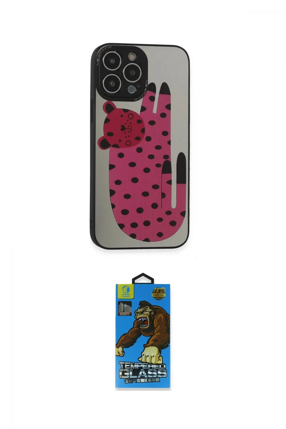 ieg™ iPhone 13 Pro Max Kılıf Odak Klasik Serisi - Siyah 18D Cam Ekran Koruyucu