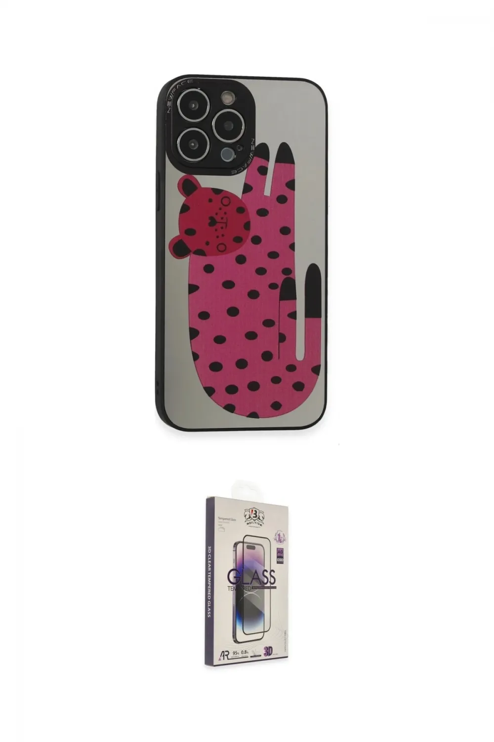 ieg™ iPhone 13 Pro Max Kılıf Odak Klasik Serisi - Siyah Bilvis 3D Cam Ekran Koruyucu