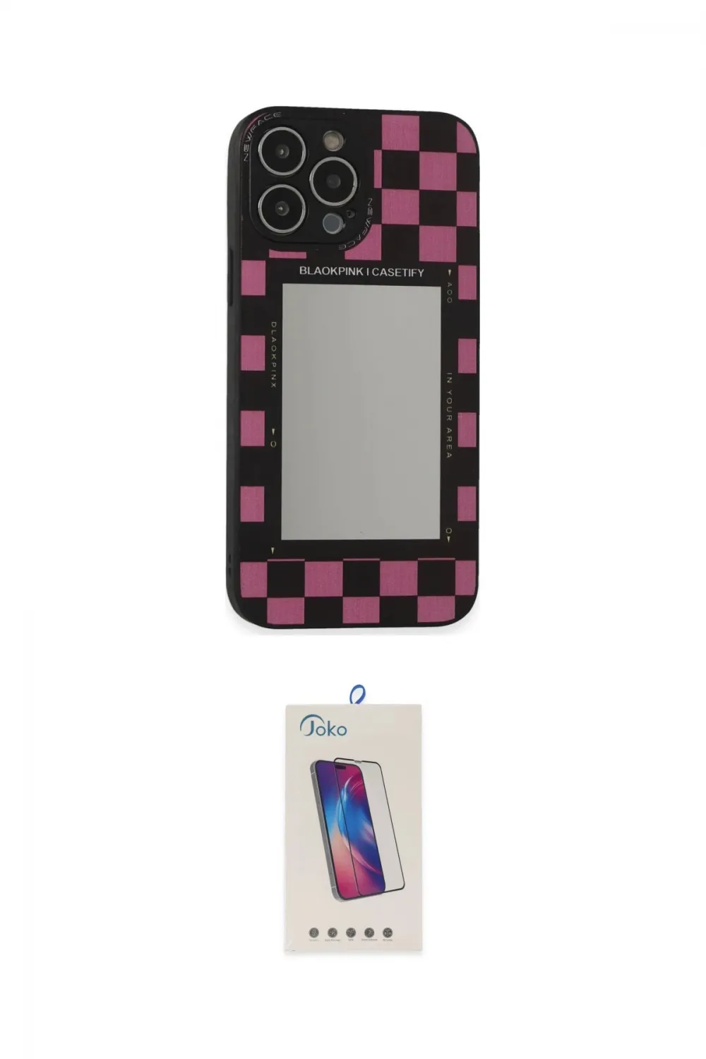 ieg™ iPhone 13 Pro Max Kılıf Odak Klasik Serisi - Siyah Joko 5D Cam