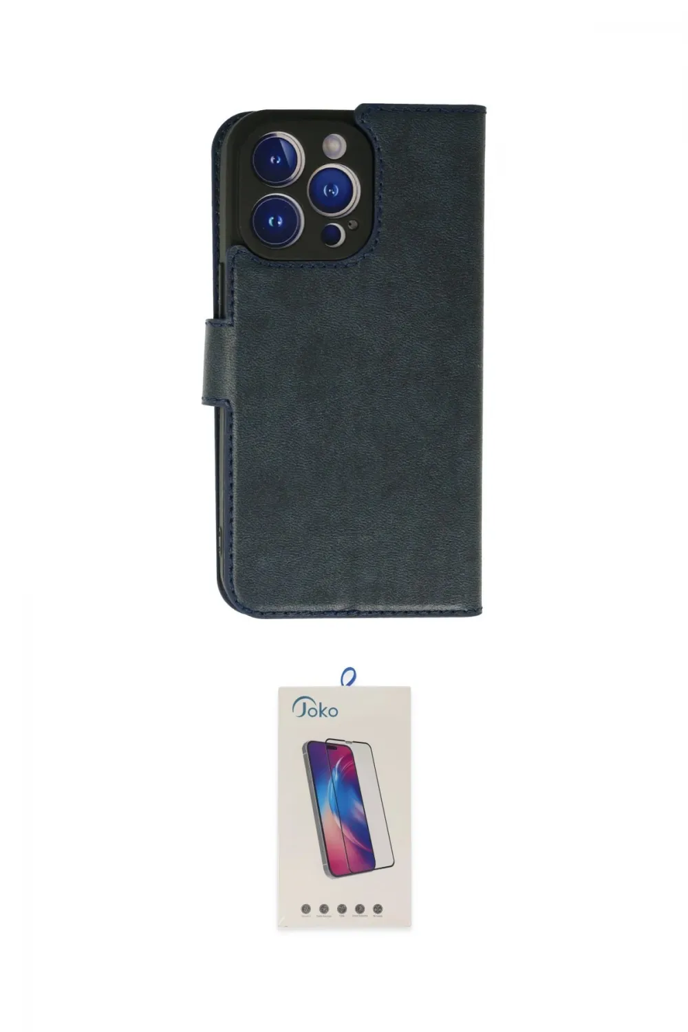 ieg™ iPhone 13 Pro Max Kılıf Siluet Işık Serisi - Siyah Joko 5D Cam