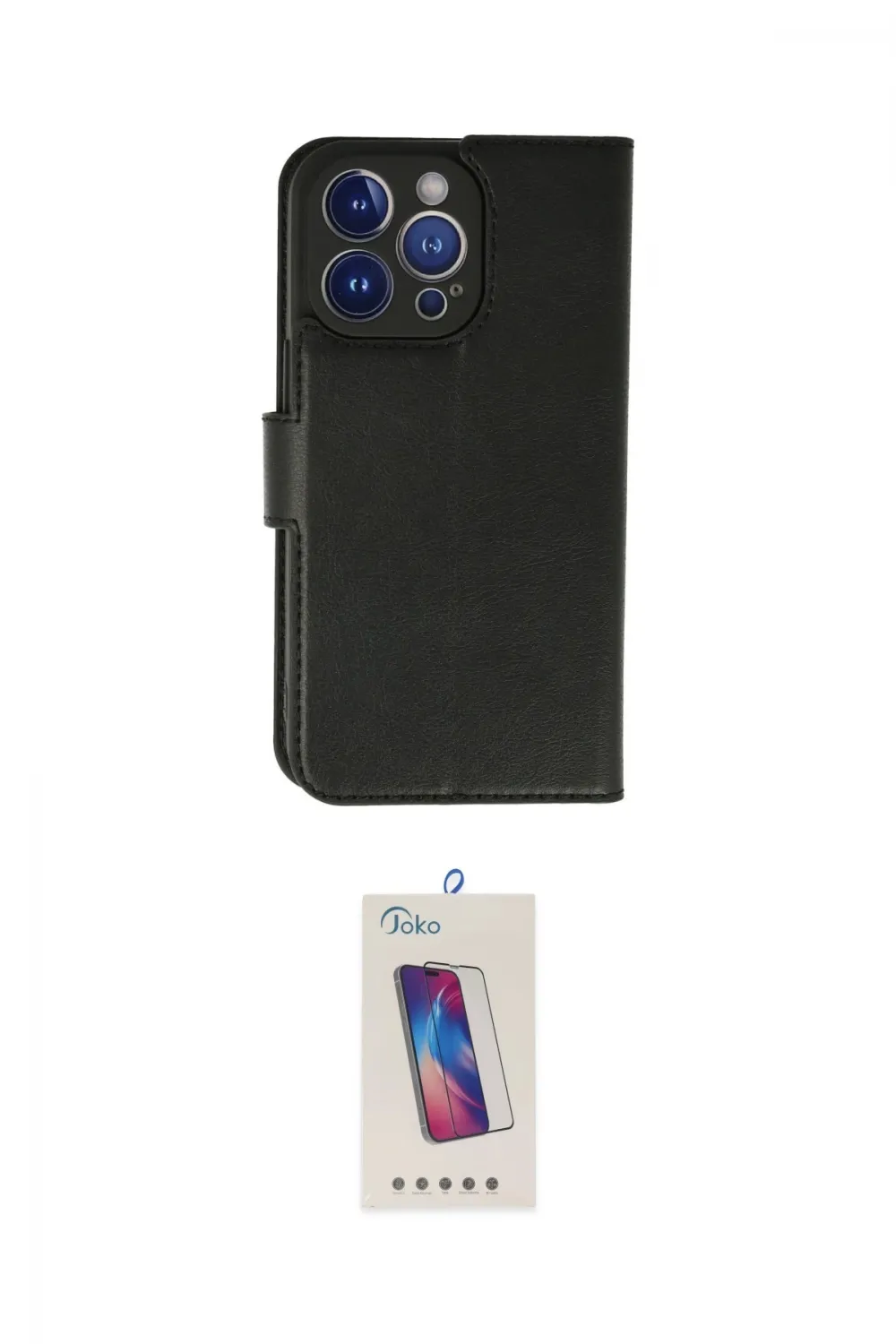 ieg™ iPhone 13 Pro Max Kılıf Siluet Işık Serisi - Siyah Joko 5D Cam