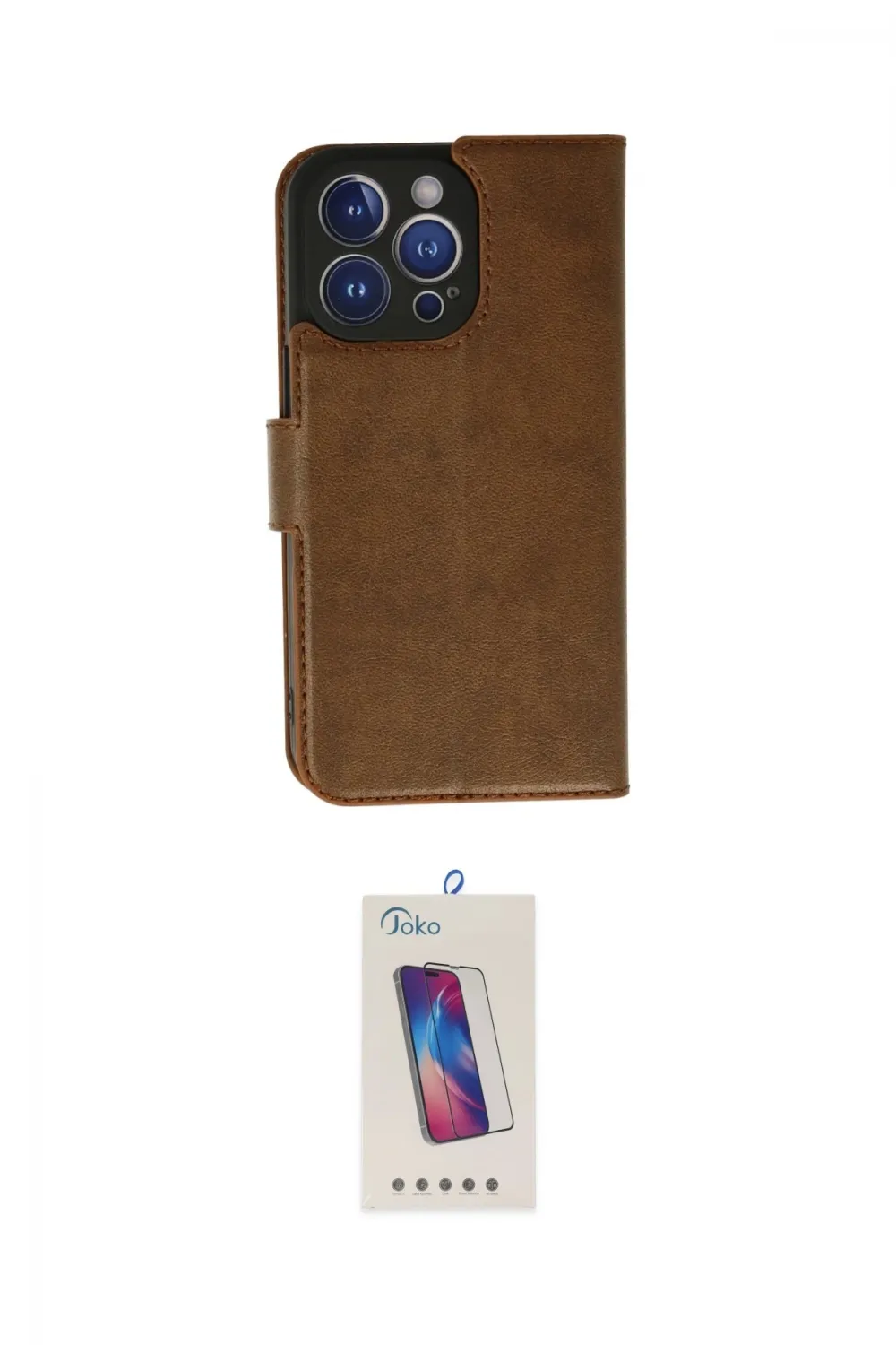 ieg™ iPhone 13 Pro Max Kılıf Siluet Işık Serisi - Siyah Joko 5D Cam