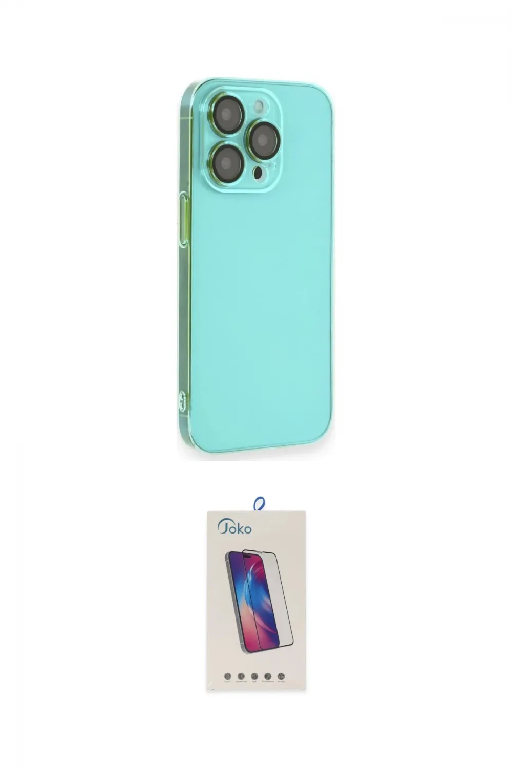 ieg™ iPhone 13 Pro Max Kılıf Siluet Minimal Özel Seri - Siyah Joko 5D Cam