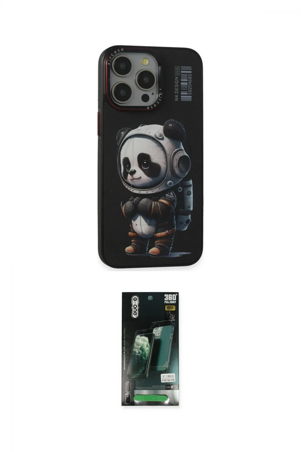 ieg™ iPhone 13 Pro Max Kılıf Siluet Modern Özel Seri - Şeffaf 360 Full Body Arka Koruyucu