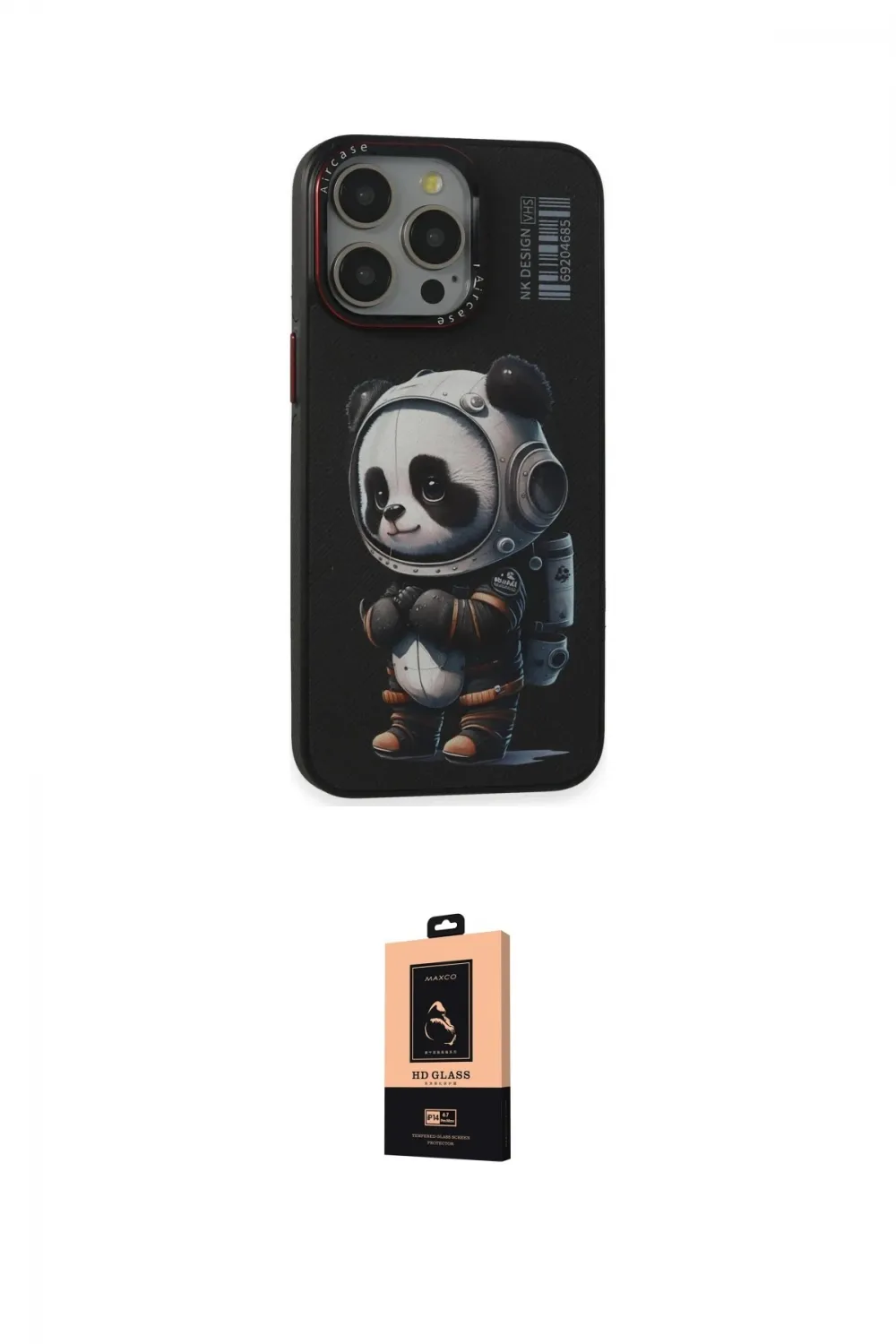 ieg™ iPhone 13 Pro Max Kılıf Siluet Modern Özel Seri - Şeffaf Maxco Cam Ekran Koruyucu