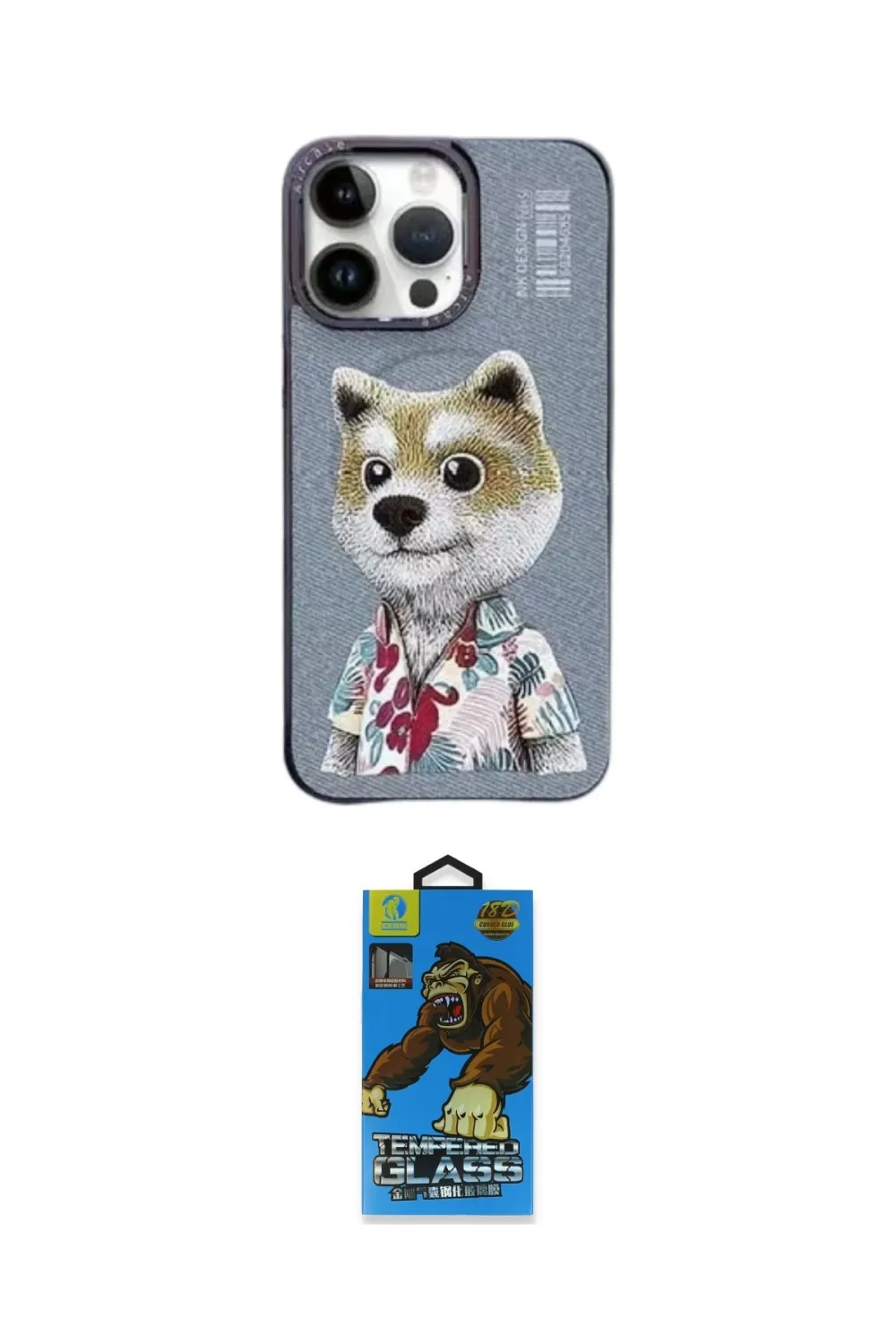 ieg™ iPhone 13 Pro Max Kılıf Siluet Modern Özel Seri - Siyah 18D Cam Ekran Koruyucu