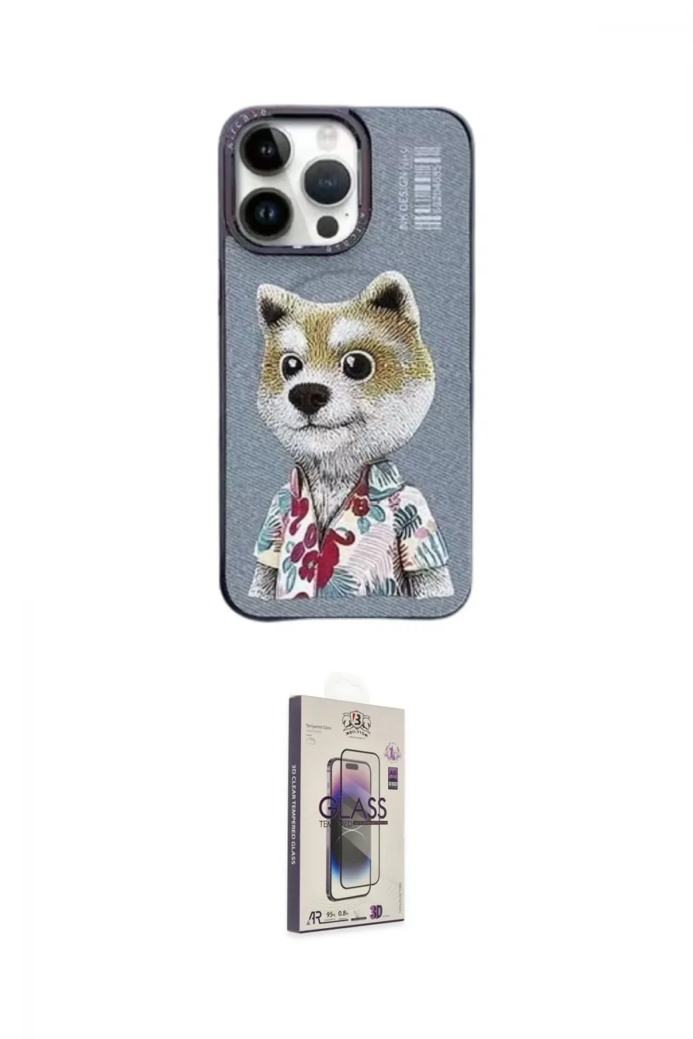 ieg™ iPhone 13 Pro Max Kılıf Siluet Modern Özel Seri - Siyah Bilvis 3D Cam Ekran Koruyucu