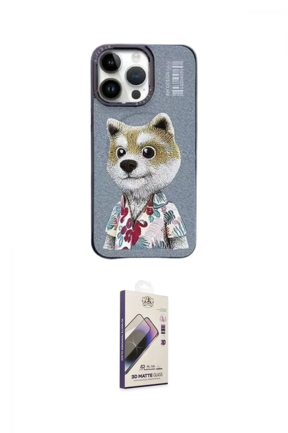 ieg™ iPhone 13 Pro Max Kılıf Siluet Modern Özel Seri - Siyah Bilvis 3D Mat Cam Ekran Koruyucu