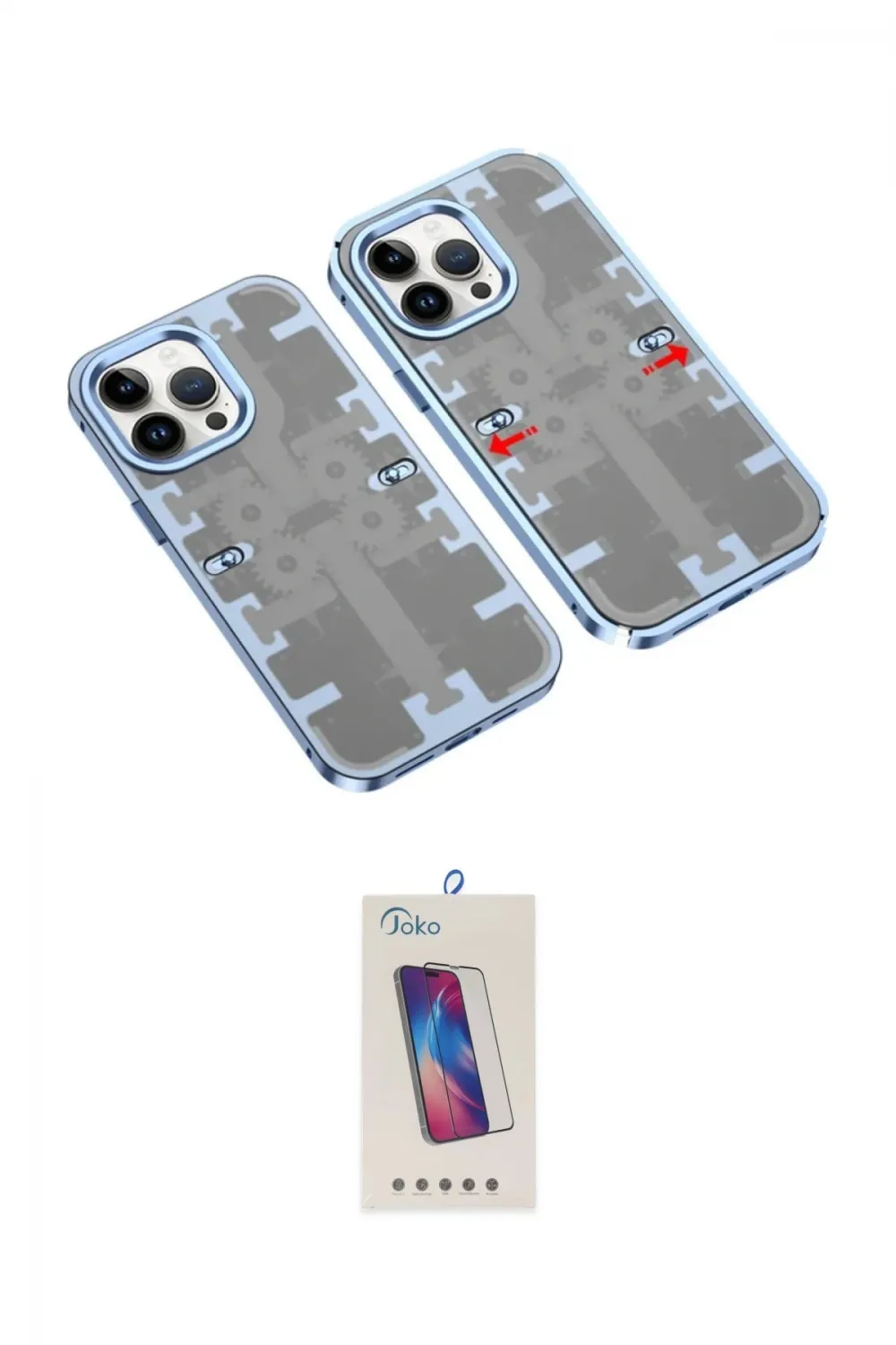 ieg™ iPhone 13 Pro Max Kılıf Ufuk Doku Prime - Siyah Joko 5D Cam