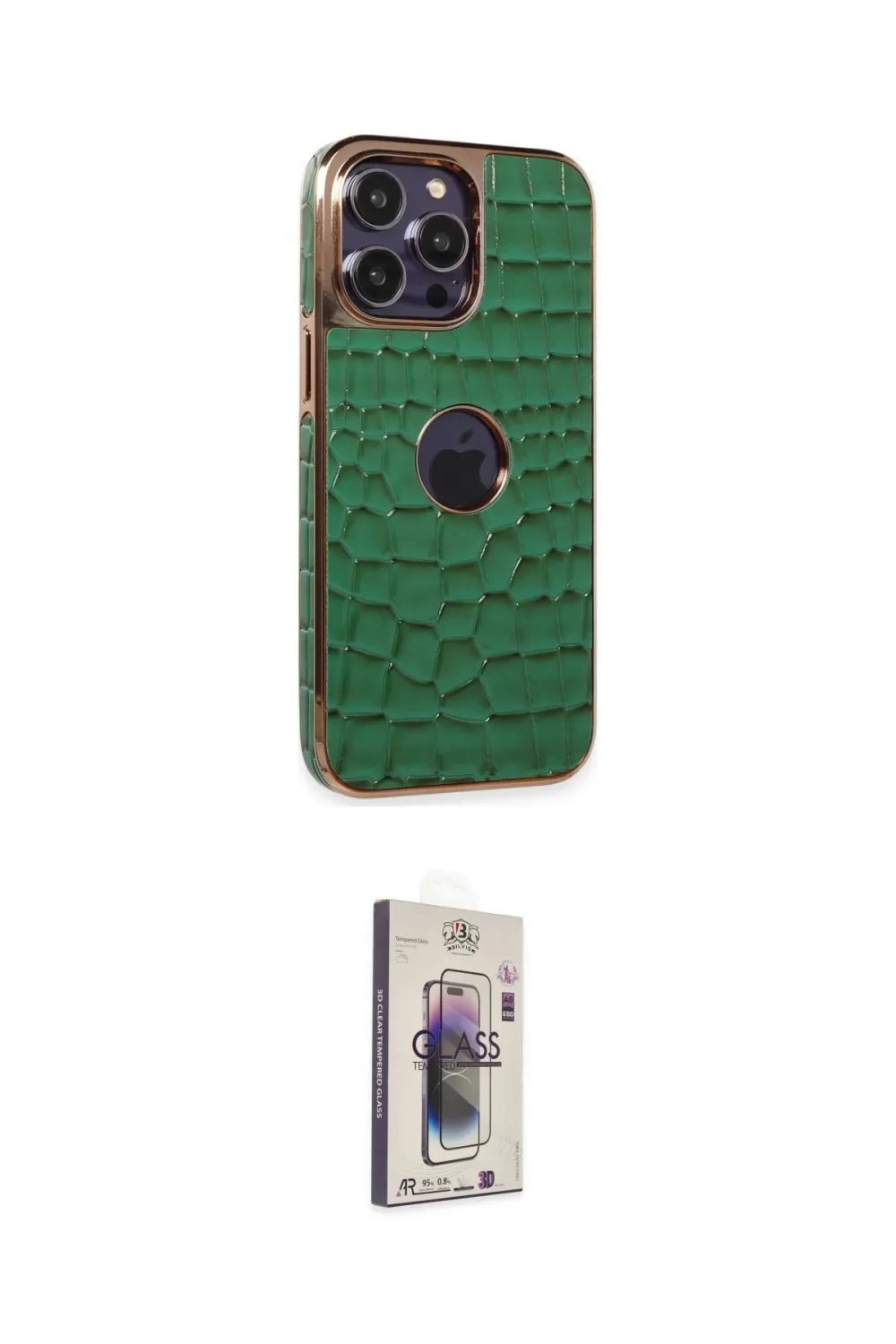 ieg™ iPhone 13 Pro Max Kılıf Ufuk Form Prime - Siyah Bilvis 3D Cam Ekran Koruyucu