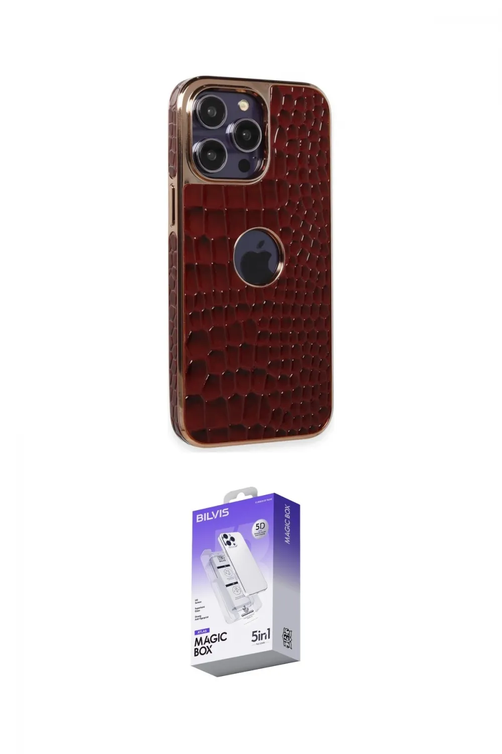 ieg™ iPhone 13 Pro Max Kılıf Ufuk Form Prime - Siyah Bilvis 5in1 3D Magic Cam Ekran Koruyucu