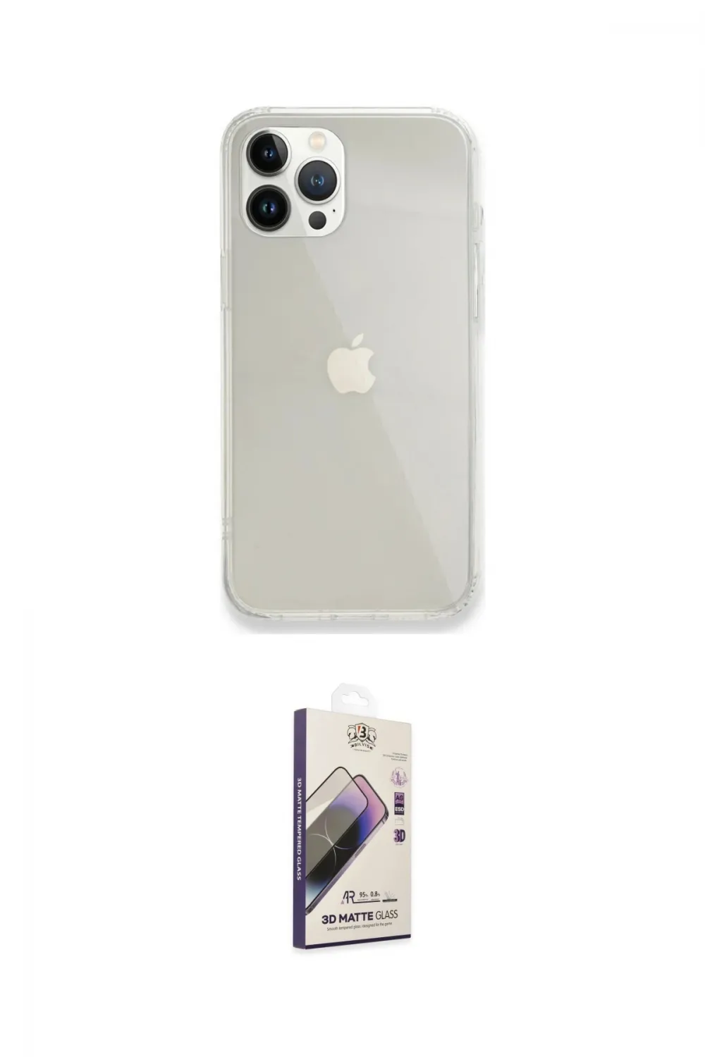 ieg™ iPhone 13 Pro Max Kılıf Vadi Asil Prime - Siyah Bilvis 3D Mat Cam Ekran Koruyucu