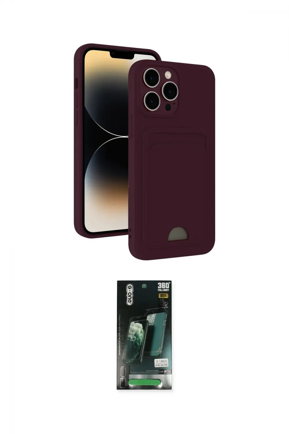 ieg™ iPhone 13 Pro Max Kılıf Vadi Çizgi Prime - Şeffaf 360 Full Body Arka Koruyucu