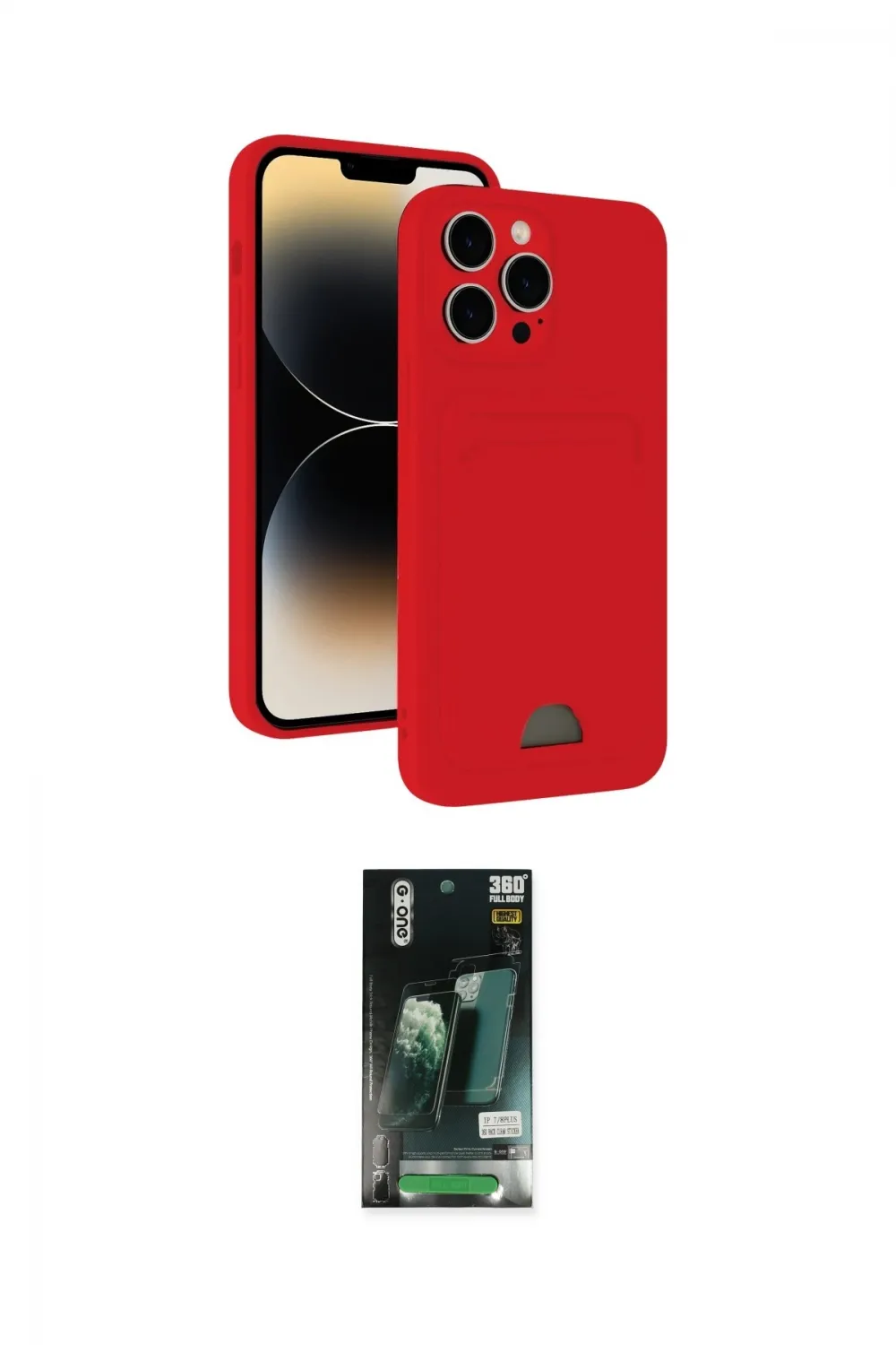 ieg™ iPhone 13 Pro Max Kılıf Vadi Çizgi Prime - Şeffaf 360 Full Body Arka Koruyucu