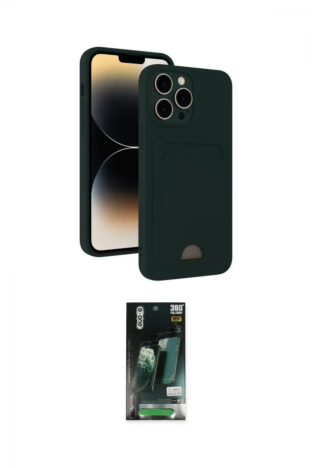 ieg™ iPhone 13 Pro Max Kılıf Vadi Çizgi Prime - Şeffaf 360 Full Body Arka Koruyucu