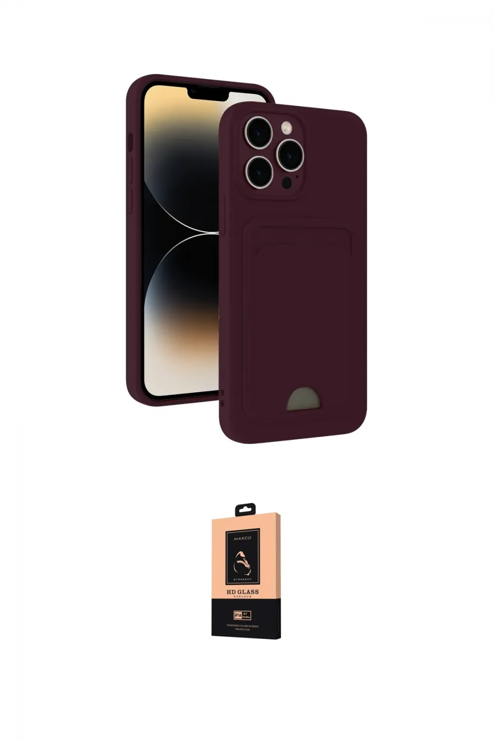 ieg™ iPhone 13 Pro Max Kılıf Vadi Çizgi Prime - Şeffaf Maxco Cam Ekran Koruyucu