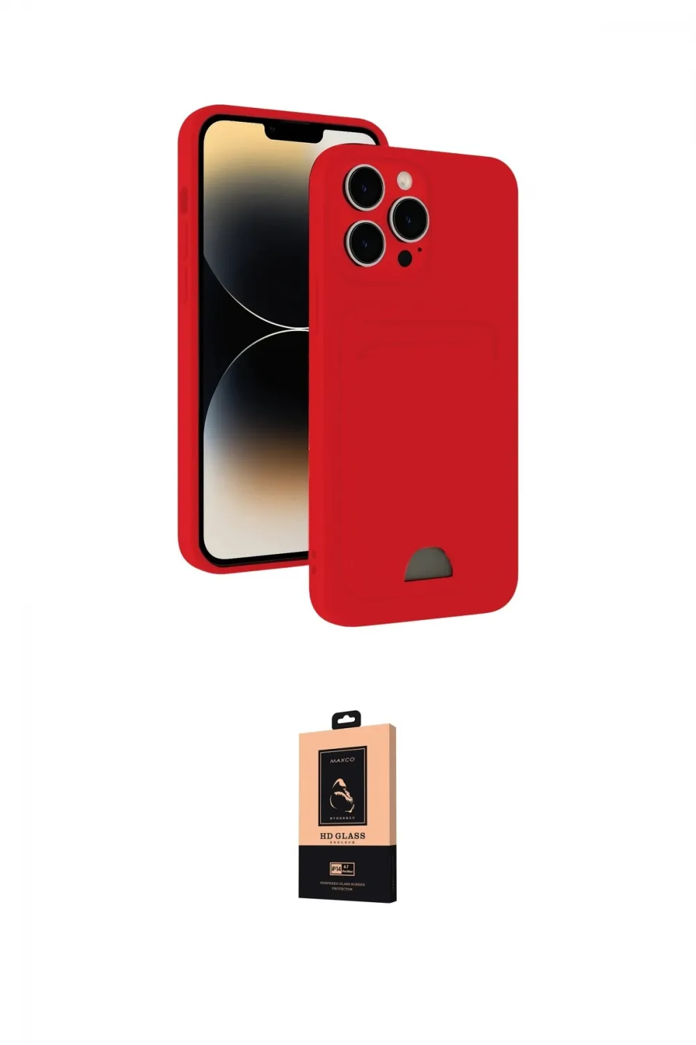 ieg™ iPhone 13 Pro Max Kılıf Vadi Çizgi Prime - Şeffaf Maxco Cam Ekran Koruyucu