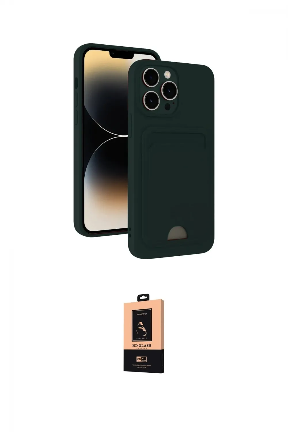 ieg™ iPhone 13 Pro Max Kılıf Vadi Çizgi Prime - Şeffaf Maxco Cam Ekran Koruyucu