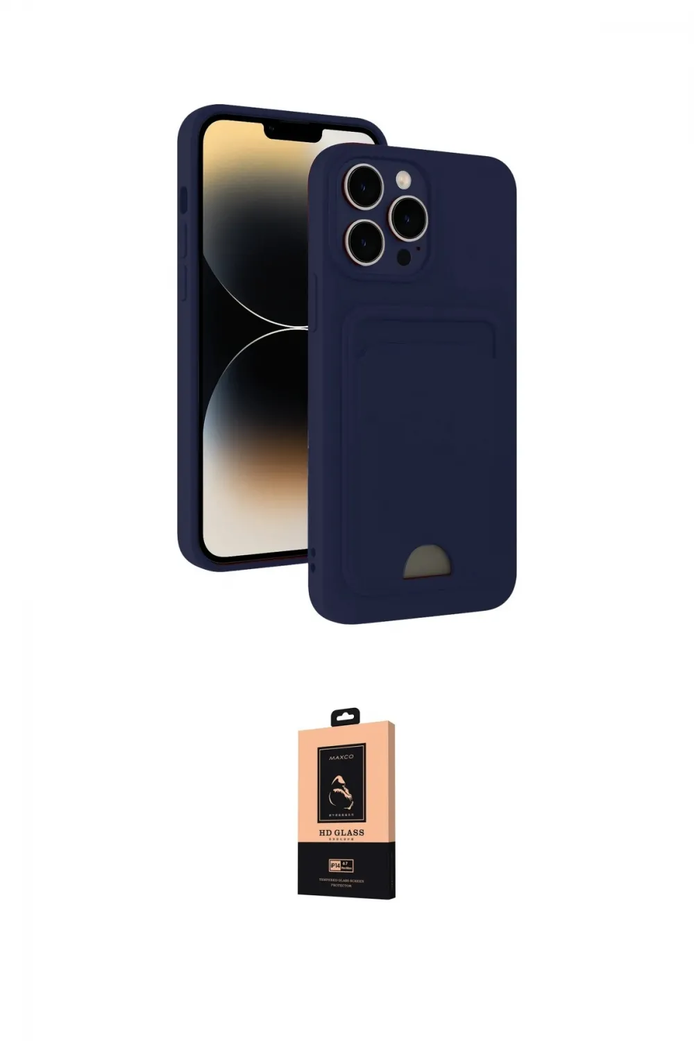ieg™ iPhone 13 Pro Max Kılıf Vadi Çizgi Prime - Şeffaf Maxco Cam Ekran Koruyucu