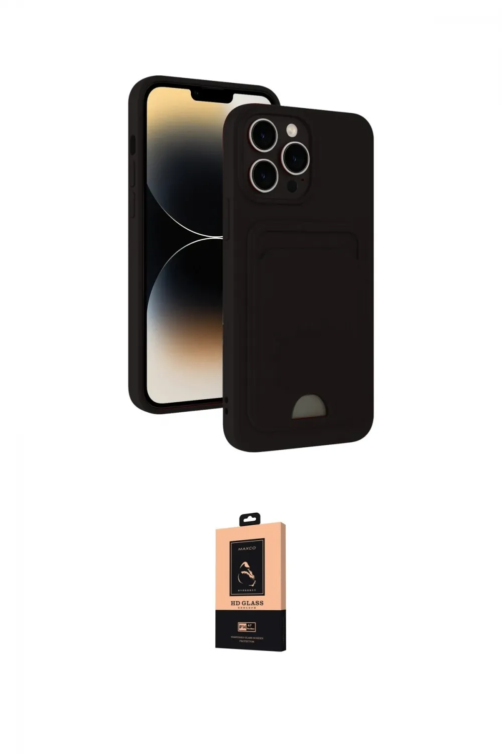 ieg™ iPhone 13 Pro Max Kılıf Vadi Çizgi Prime - Şeffaf Maxco Cam Ekran Koruyucu