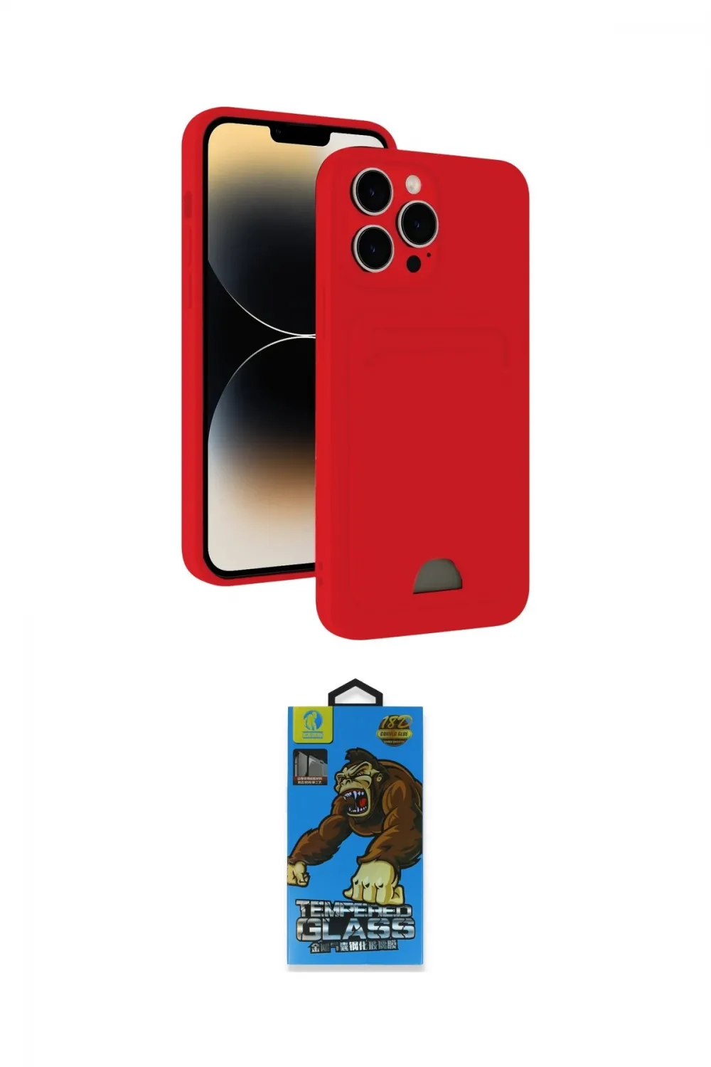 ieg™ iPhone 13 Pro Max Kılıf Vadi Çizgi Prime - Siyah 18D Cam Ekran Koruyucu