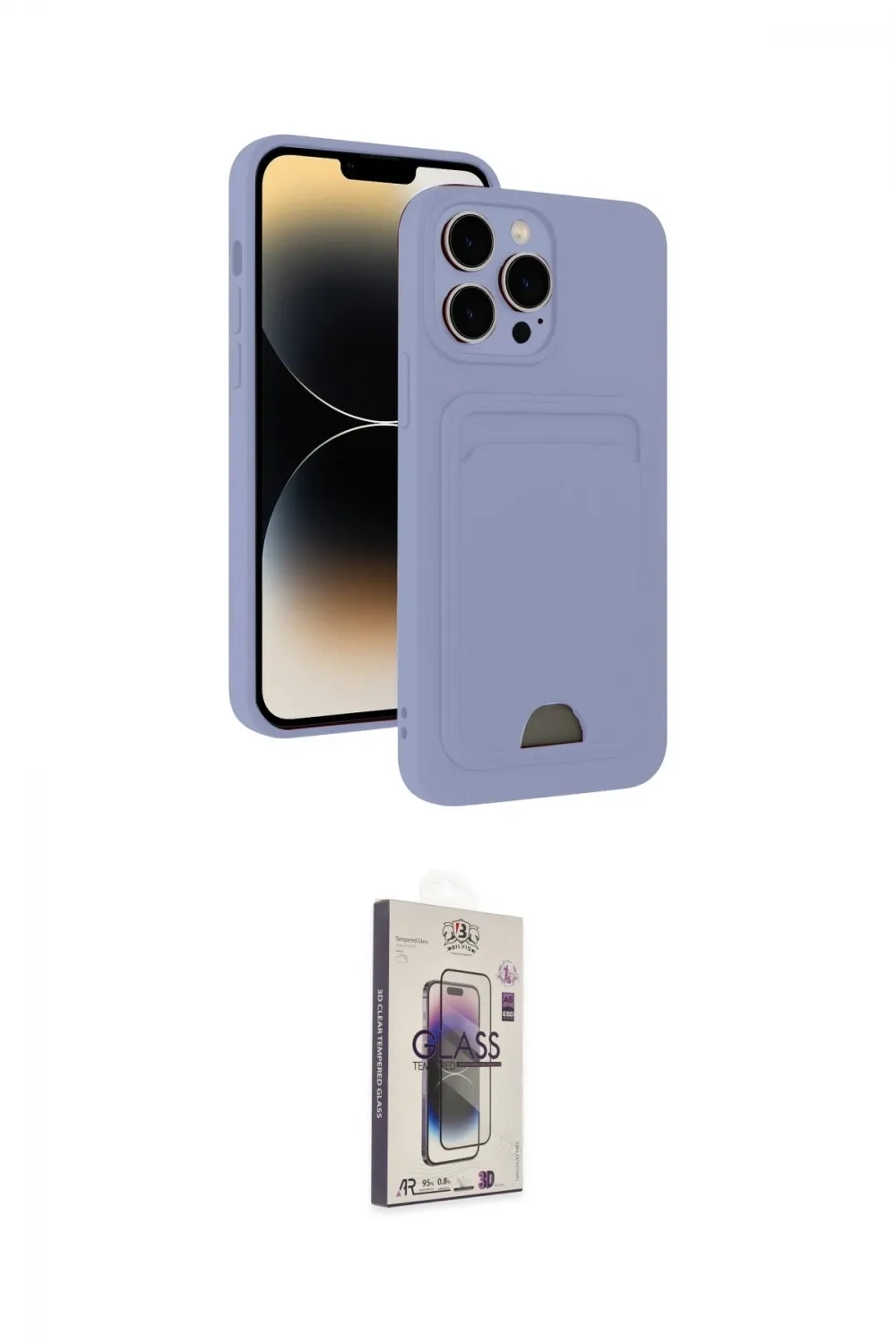 ieg™ iPhone 13 Pro Max Kılıf Vadi Çizgi Prime - Siyah Bilvis 3D Cam Ekran Koruyucu