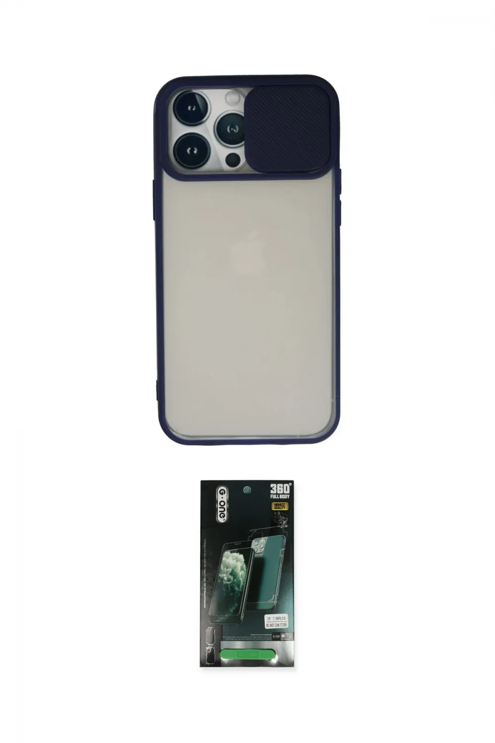 ieg™ iPhone 13 Pro Max Kılıf Vadi Çizgi - Şeffaf 360 Full Body Arka Koruyucu