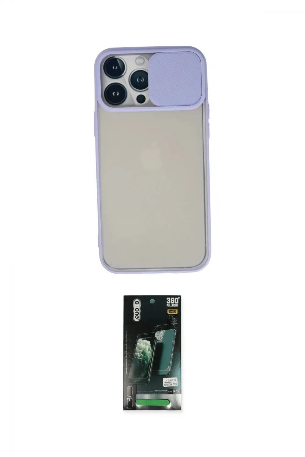 ieg™ iPhone 13 Pro Max Kılıf Vadi Çizgi - Şeffaf 360 Full Body Arka Koruyucu