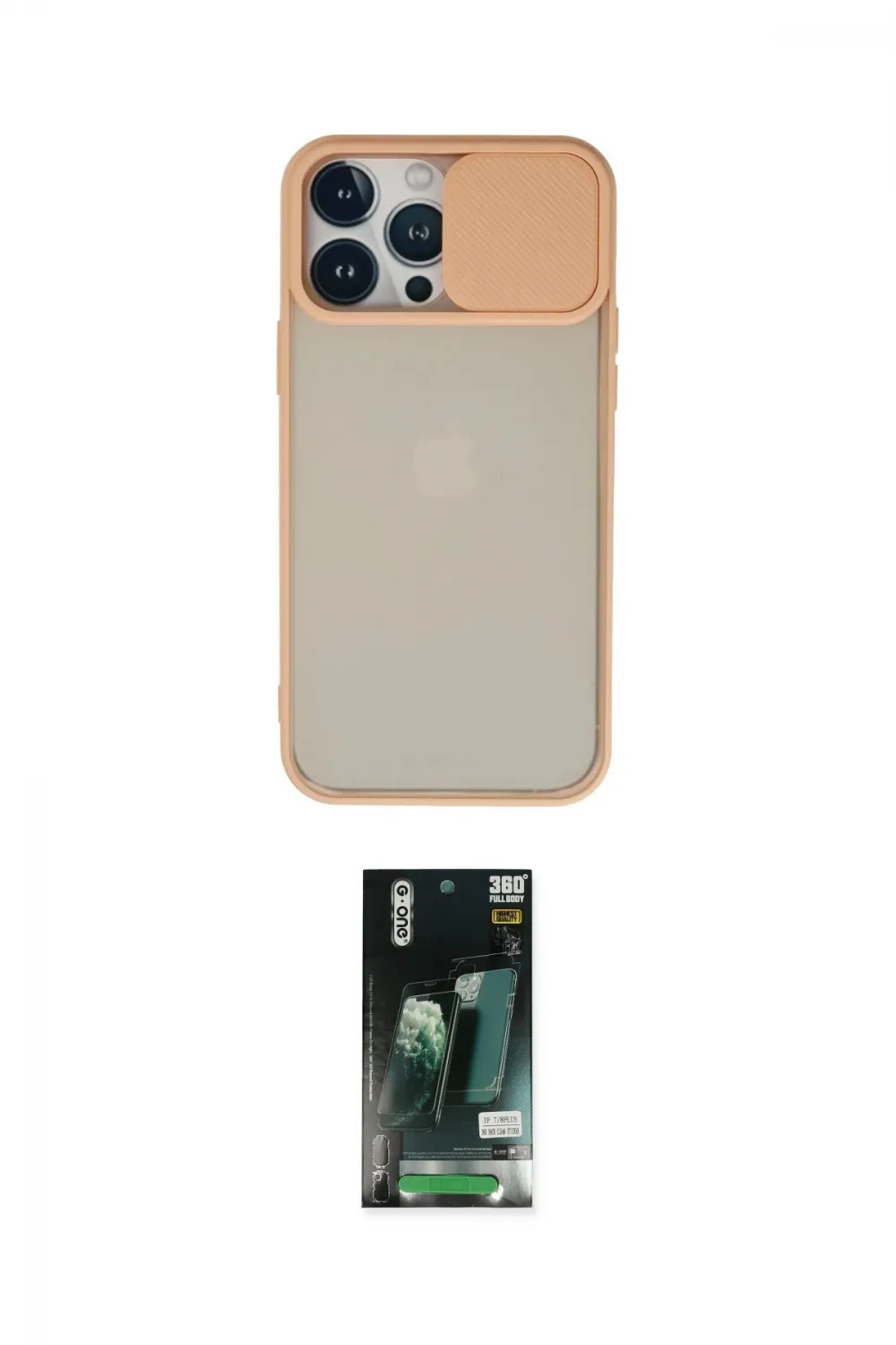 ieg™ iPhone 13 Pro Max Kılıf Vadi Çizgi - Şeffaf 360 Full Body Arka Koruyucu