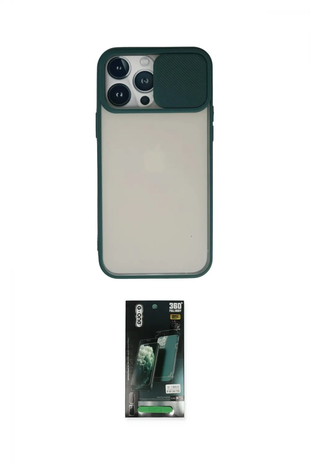 ieg™ iPhone 13 Pro Max Kılıf Vadi Çizgi - Şeffaf 360 Full Body Arka Koruyucu